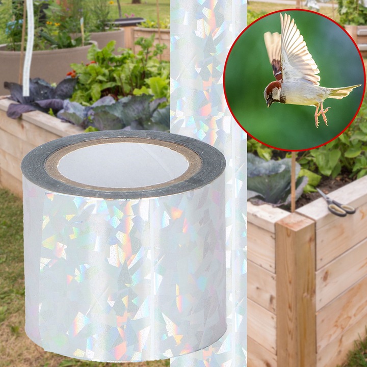 Actual product image Kinzo Bird Repellent Scare Tape 45m