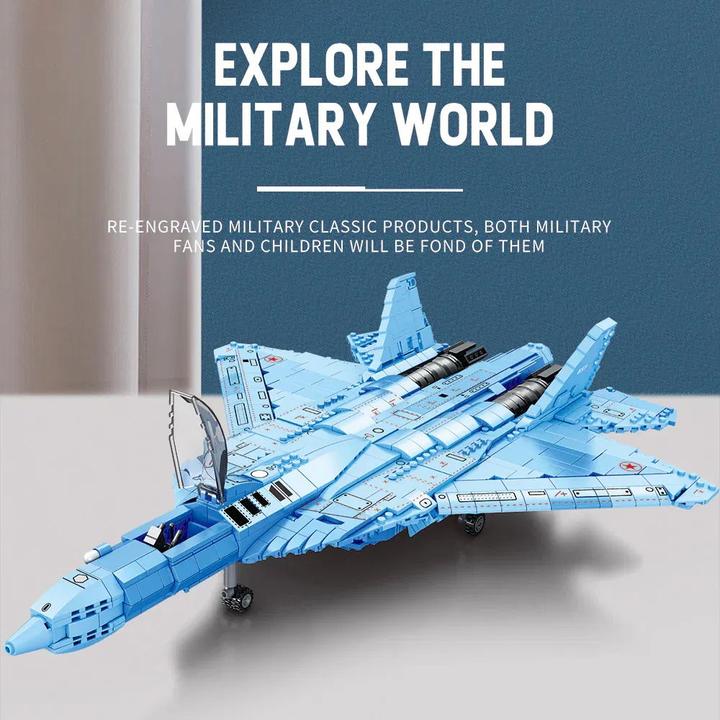 Actual product image ReoBrix SU 57 Sukhoi SU57 Update Version 2024 - SU-57 Sukhoi New Version