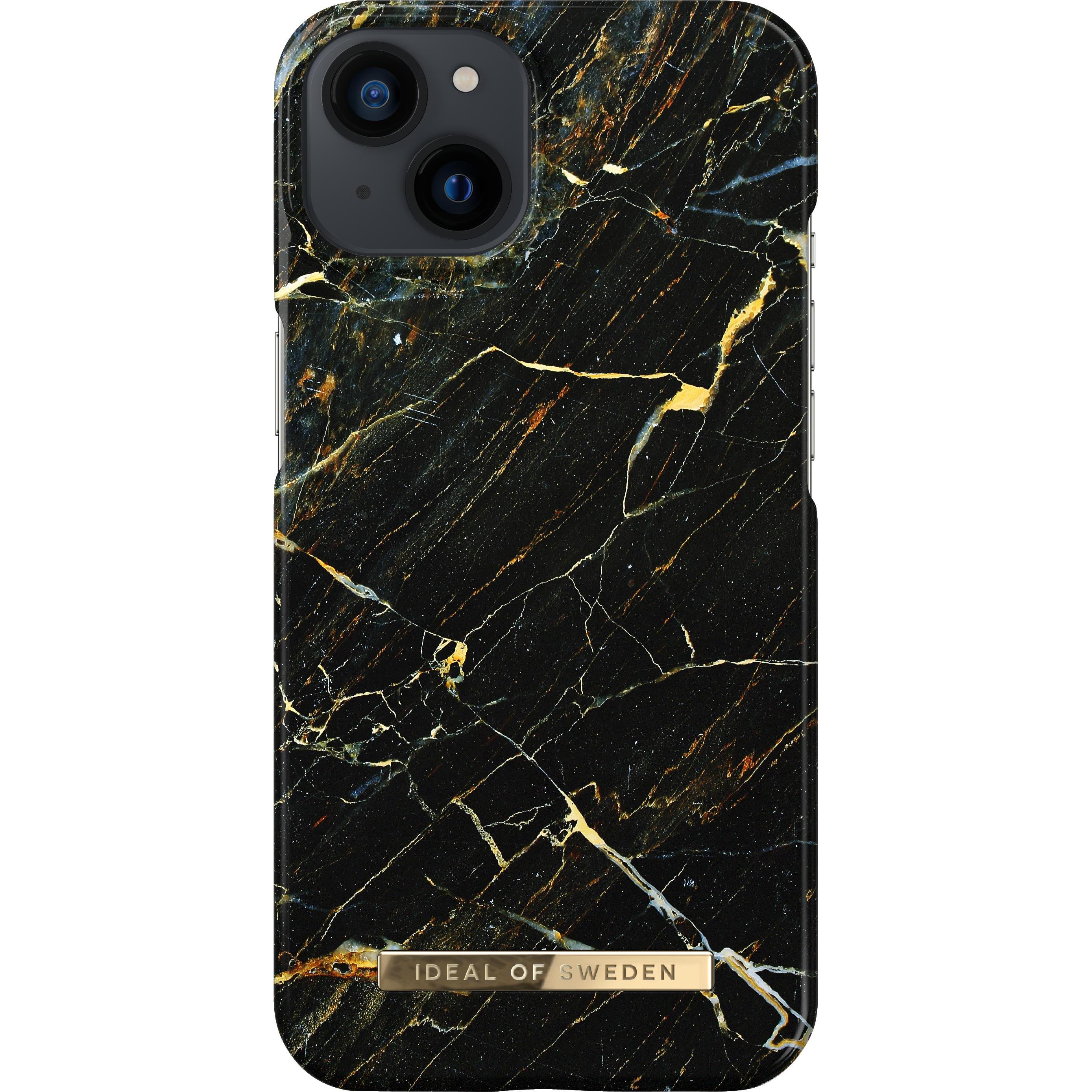 iDeal Of Sweden Designer Hard-Cover Port Laurent Marble (Apple iPhone 13), Smartphone Hülle, Schwarz