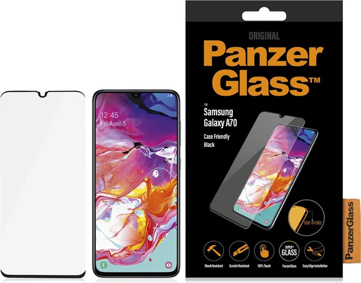 Produktbild PanzerGlass Edge to Edge (1 Stück, Samsung Galaxy A70)