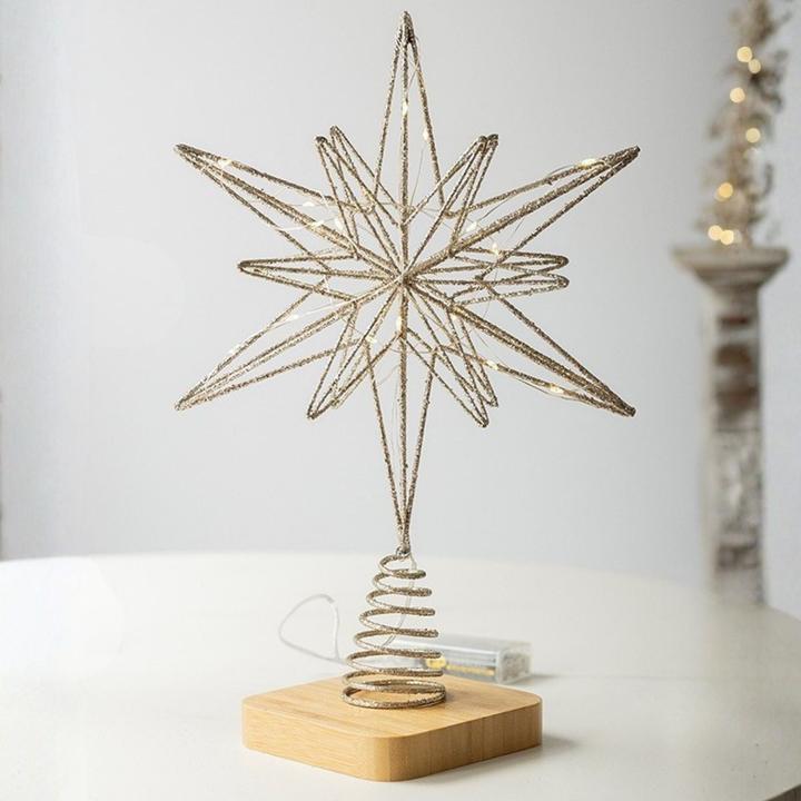 Image du produit Hermex Christbaumspitze LED-Stern Weihnachtsbaumschmuck Weihnachtsdeko (1-pièce)