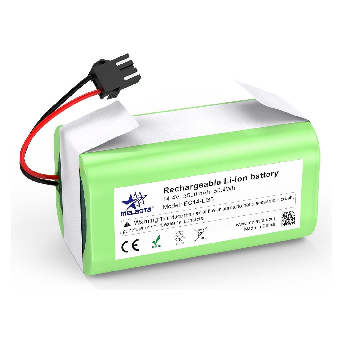 ZEYXINH 14,4V 2600mAh Batería de Repuesto Li-Ion, Compatible con Conga 990, 1090, 1790, 1990 Excellence, Compatible con eufy RoboVac 11S, 15C, 30C, G30 y Deebot N79S
