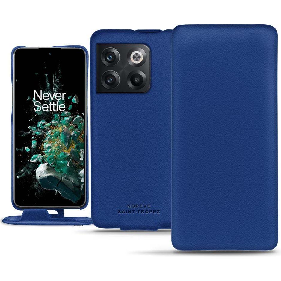 Noreve Lederschutzhülle vertikal (OnePlus 10T), Smartphone Hülle, Blau