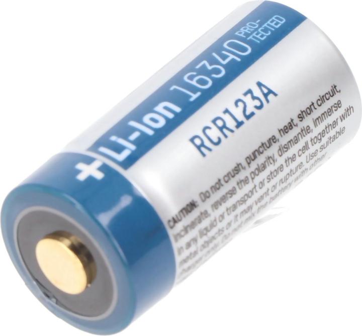 Immagine prodotto AccuCell 8x caricatore rapido e 8 pezzi CR123 A batteria Li-ion (1 pz., CR123A, 760 mAh, Batteria + Caricabatterie)
