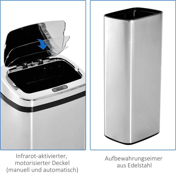 Actual product image Homcom Automatic trash can 50L (50 l)