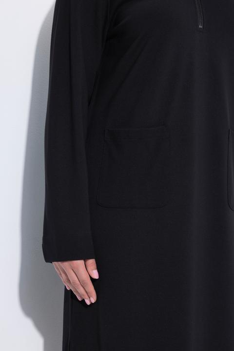 Produktbild Ulla Popken Kleid, Troyerkragen, Langarm, Taschen (46, 48)
