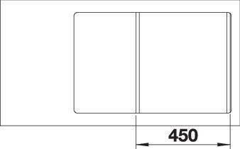 Produktbild Blanco AXIA III 45 S-F (77 cm, 50 cm)