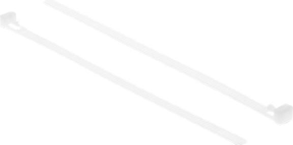 Image du produit Delock Colliers de serrage réutilisables L 150 x l 7,2 mm 100 pièces blanc (Serre-câbles en plastique, 150 mm, 100 pcs)