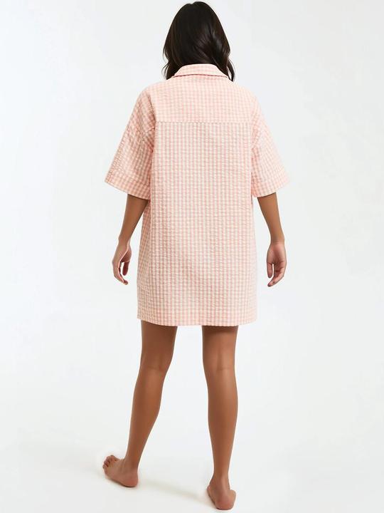 Actual product image La Redoute Collections Seersucker-Nachthemd (S)