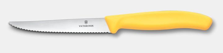 Produktbild Victorinox Swiss Classic, Steak- & Pizzamesser, 11cm, wellen, gelb (1 Stück, Messer)