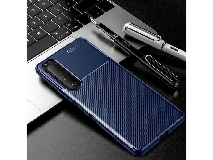Produktbild Screenguard Sony Xperia 1 III Hülle Carbon Design TPU Case (Sony Xperia 1 III)