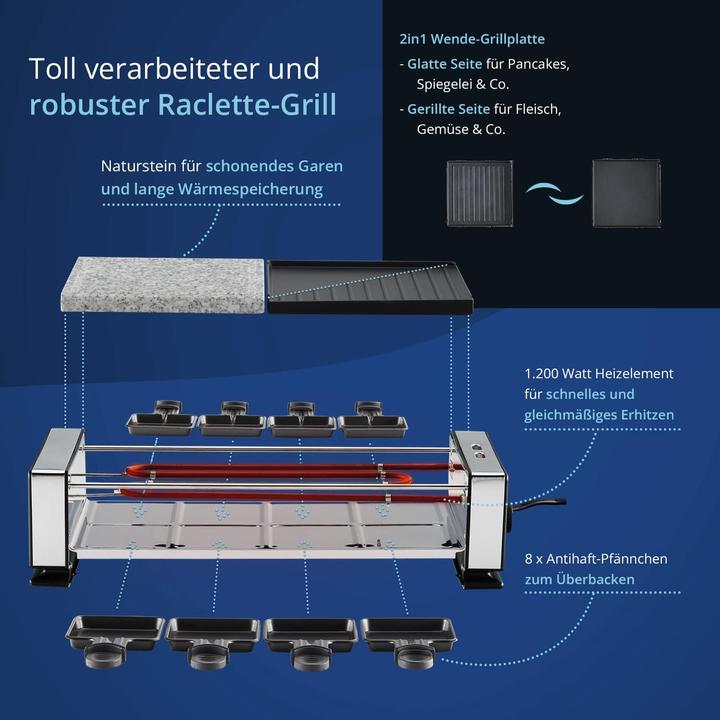 Produktbild KHG Raclette-Grill RG-1200G