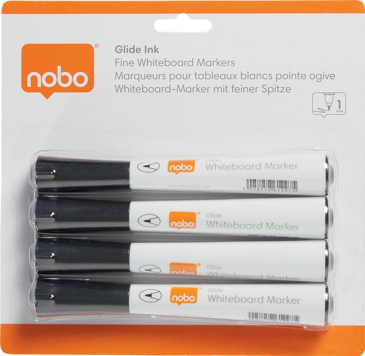 Actual product image Nobo Glide Whiteboard Pen (4x)