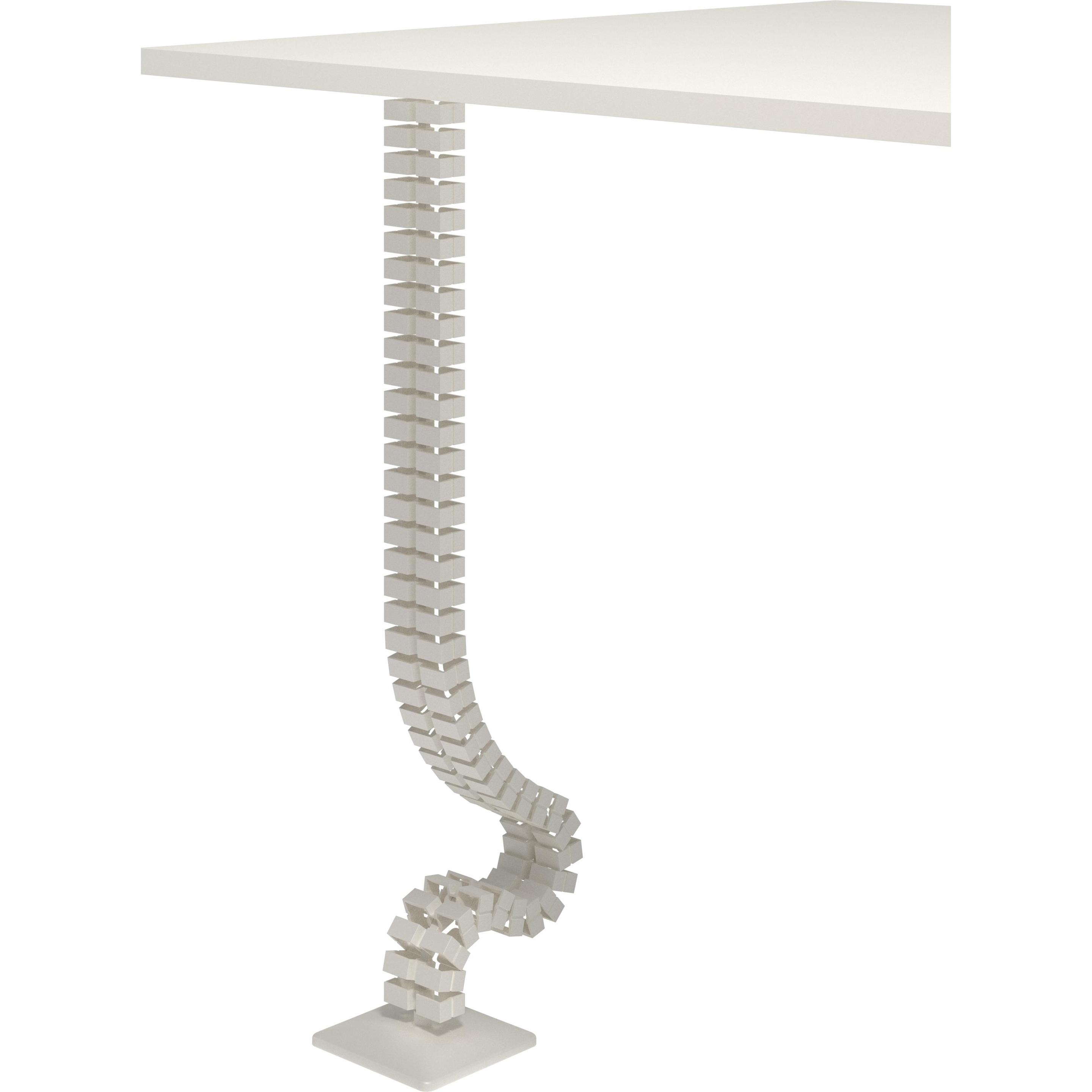 Thumbnail - Dataflex, Kabelschutz + Kabelführung, Kabelwurm für Steh-Sitz-Arbeitsplatz, weiss (34.370) (1340 mm)