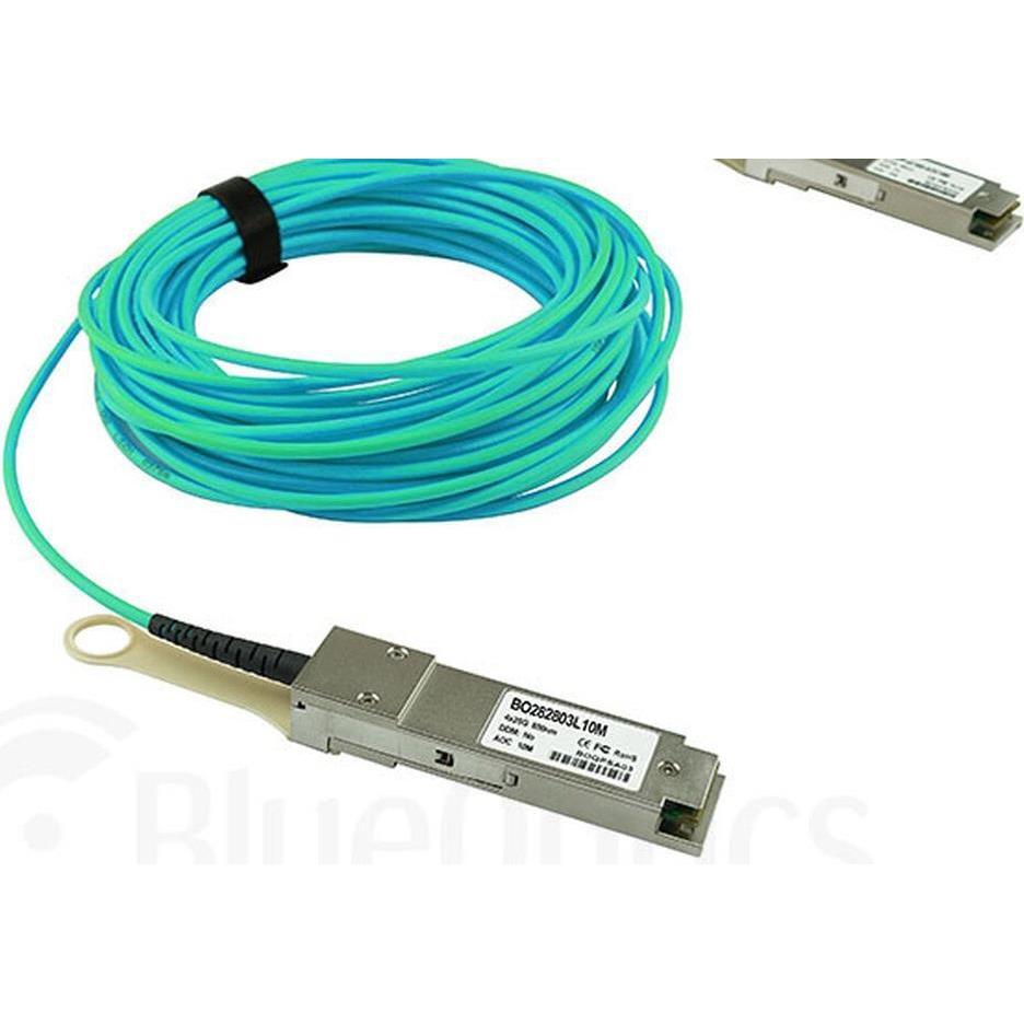Thumbnail - BlueOptics Radware QSFP-100G-AOC-25M kompatibles AOC QSFP28 BO282803L25M, Transceiver, Blau