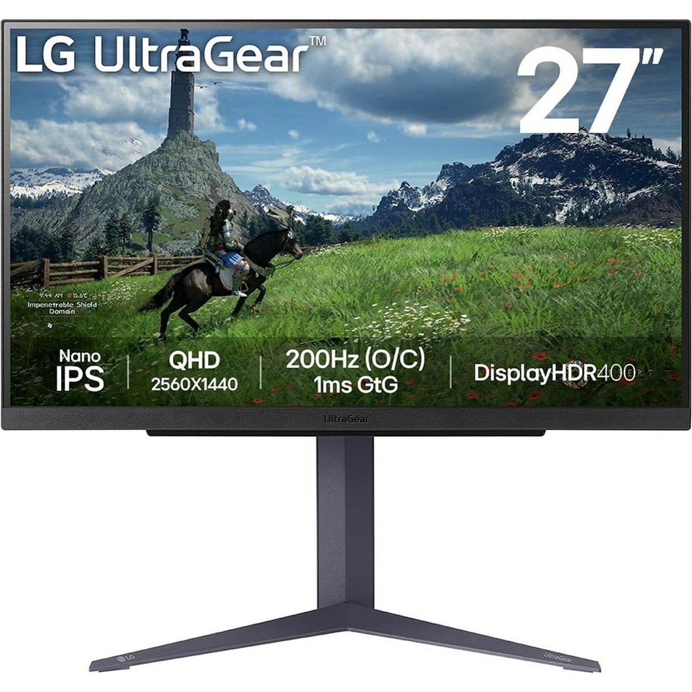 LG 27GS85Q-B (2560 x 1440 Pixel, 27"), Monitor, Schwarz