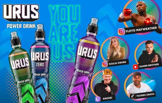 Actual product image Urus Power Drink Acai - Black Grape Box (24 x 50 cl)