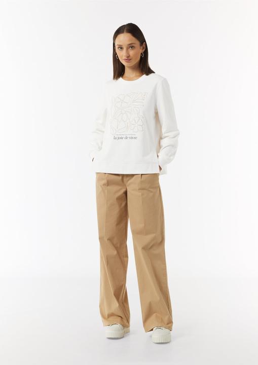 Produktbild Comma Sweatshirt Sweatshirt mit Artwork und seitlichen Schlitzen (44)