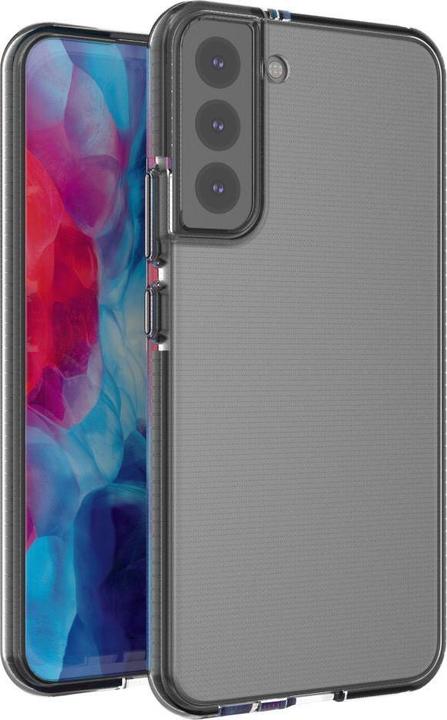 Actual product image Hurtel Spring Case cover gel case with coloured frame for Samsung Galaxy S22+ (S22 Plus) black (Samsung Galaxy S22+)