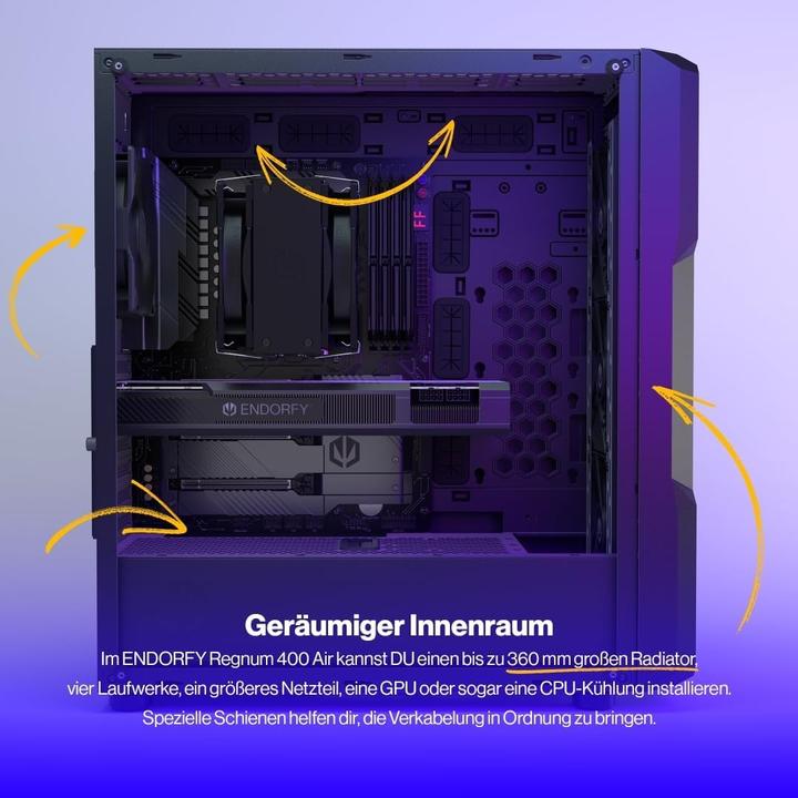 Produktbild Endorfy Regnum 400 Air EY2A008 (ATX, mATX, Mini-ITX)