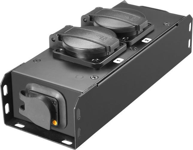 Actual product image Adam Hall PRO PORT 2 T Power distributor 2x (2 x, CEE 7/3)
