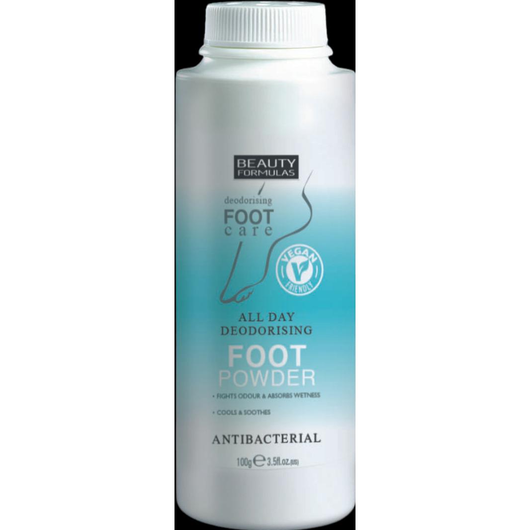 Beauty Formulas, Fusspflegemittel, All Day Deodorising Foot Powder Antibacterial Foot Powder 100G (Fussbad)