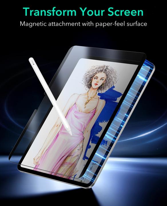 Produktbild ESR Paper-Feel Magnetic Screen (1 Stück, IPad Pro 11)