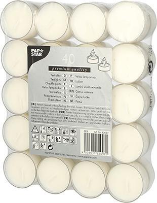 Immagine prodotto Papstar Lampade da tè con coperchio in policarbonato (40 pz.)