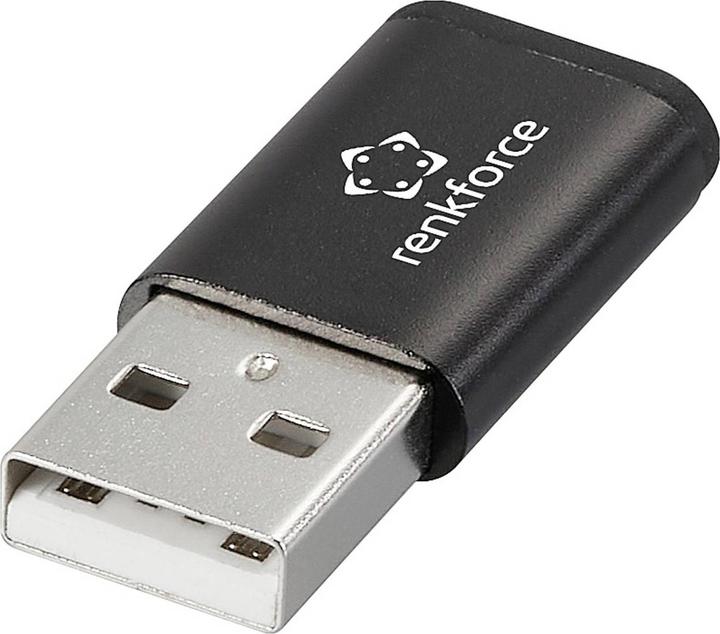 Actual product image Renkforce Datenblocker USB 2.0 Adapter (1x USB 1.1 Stecker A - 1x USB-C® Buchse) (USB 2.0, 60 W)