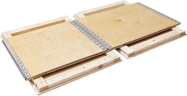 Produktbild eurokraft basic Sperrholz-Faltkiste mit Kufen ECONOMY