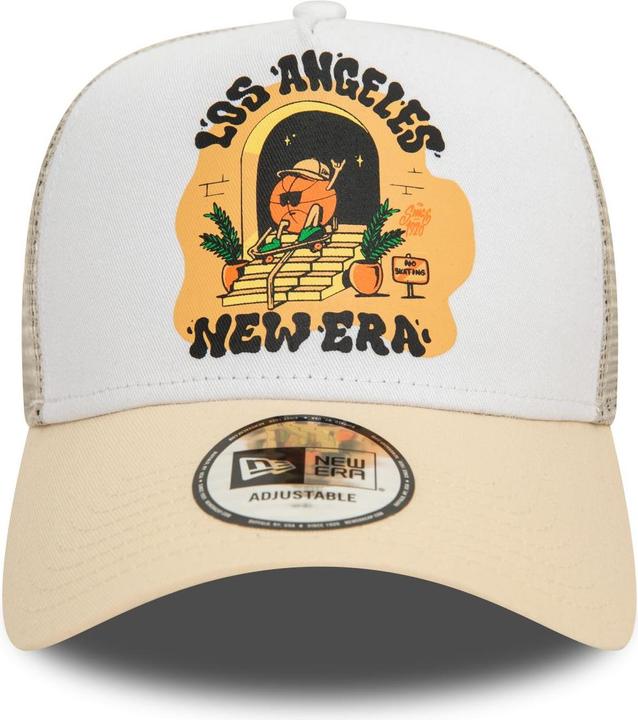 Produktbild New Era A-Frame Mesh Trucker Cap - GRAPHIC PRINT beige