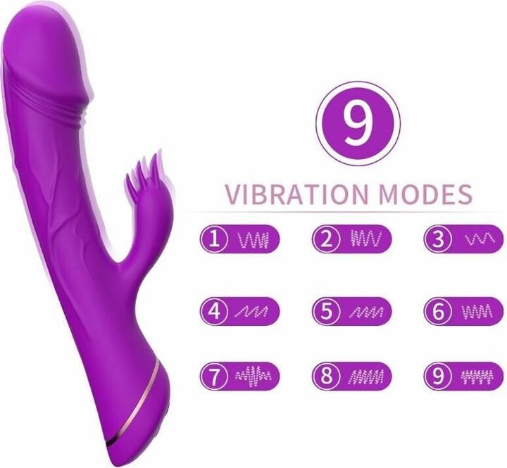 gode vibromasseur Gode Vibromasseur double densité rose 17,5cm SilexD main image 1