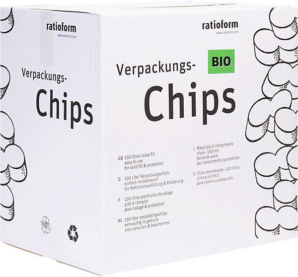 kaiserkraft Patatine da imballaggio flo-pak® BIO terra, capacità 130 l, in dispenser in (1 pz.)