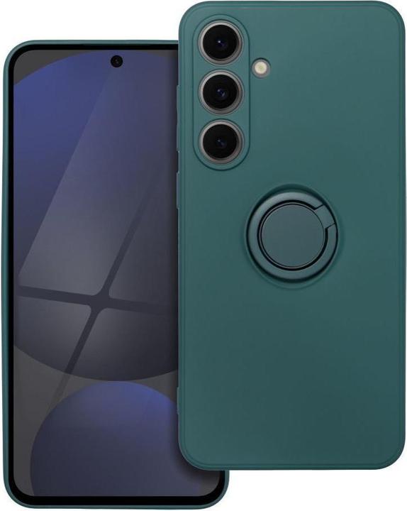 Actual product image OEM Back panel cover SILICONE RING case for SAMSUNG S24 FE green (Samsung Galaxy S24 FE)