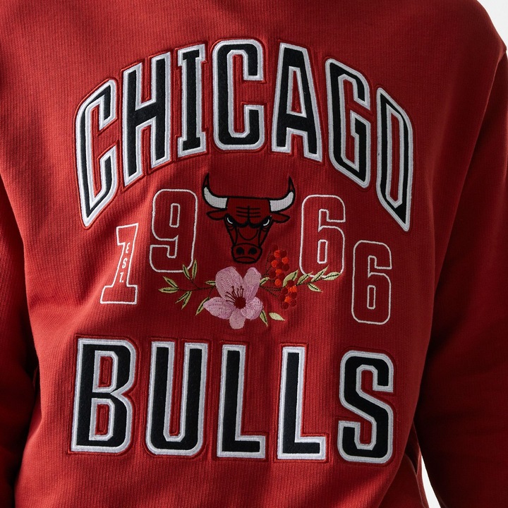 Produktbild New Era Oversize NBA Pullover - FLORAL Chicago Bulls rot XL (XL)