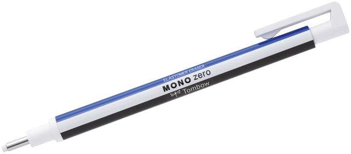 Actual product image Tombow Mono Zero Round Black/white/blu
