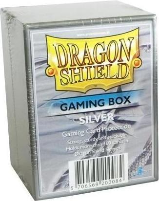 Arcane Tinman ART20008 - Gaming Box: Protective box for card decks - Silver, for 100+ cards