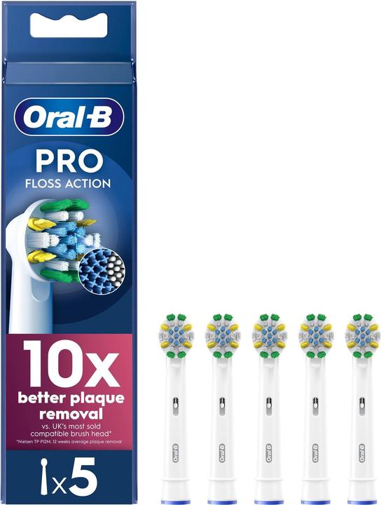 Produktbild Oral-B Oral B - Pro Floss Action Toothbrush Heads - White - 5 Counts (5 x)
