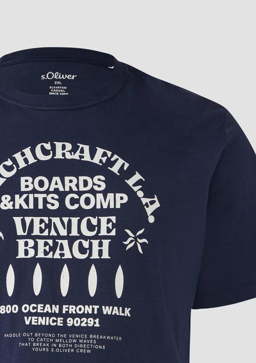 Immagine prodotto S.Oliver T-Shirt Baumwoll-T-Shirt mit Crewneck und Artwork (XXL)