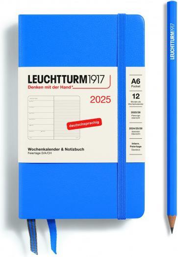 Immagine prodotto Leuchtturm1917 Faro 1w/S Pocket Hc Sky (A6, 1 settimana / 1 pagina)