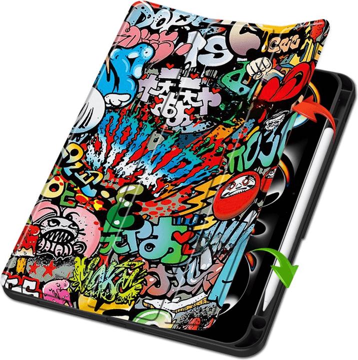 Produktbild Cover-Discount iPad Pro 11 2024 / 2025 - Smart Case Pencil Halter Motiv (Apple iPad Pro 11 2024, Apple iPad Pro 11 2025)