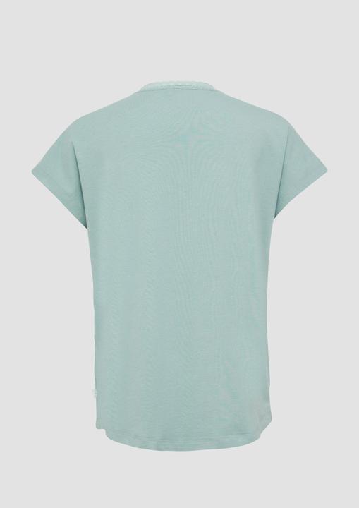 Produktbild S.Oliver T-Shirt Modalmix-Shirt mit Spitzenblende (M)