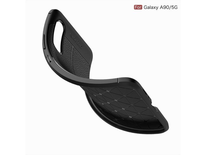 Produktbild Screenguard Samsung Galaxy A90 5G Hülle Leather Design TPU Cover (Samsung Galaxy A90 5G)