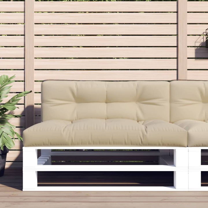Image du produit VidaXL Ensemble salon de jardin 10 pièces avec coussins (120 x 40 x 12 cm)