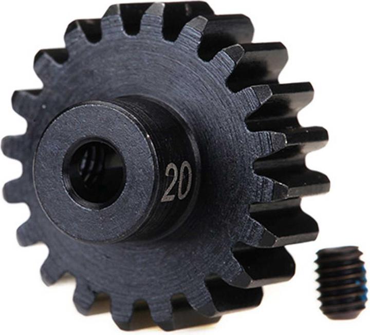 Immagine prodotto Traxxas pignone motore 20 denti / 32dp / foro 3,2mm / temprato
