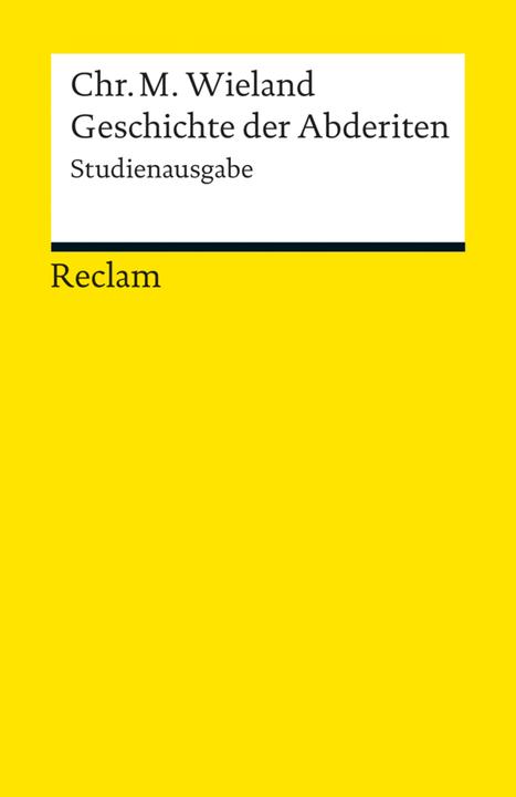 Produktbild Geschichte der Abderiten (Deutsch, Christoph Martin Wieland, 2012)