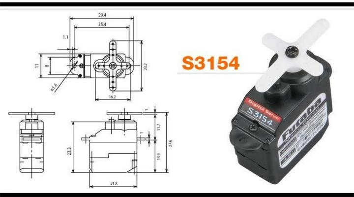 Image du produit Futaba Servo S3154 Digital Micro-Size