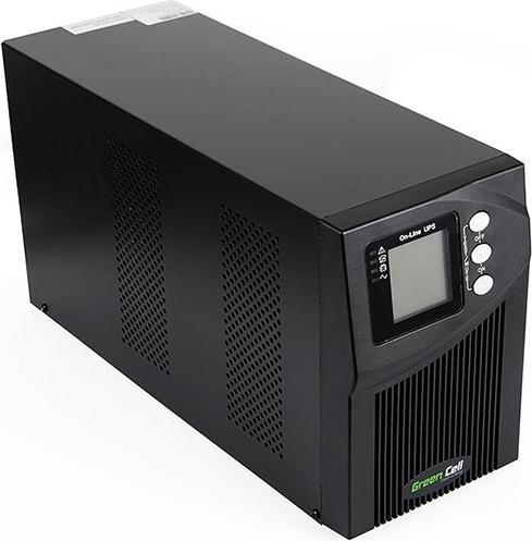 Immagine prodotto GreenCell Online MPII 1000VA Black - UPS online (1000 VA, 900 W, Doppio convertitore online UPS)