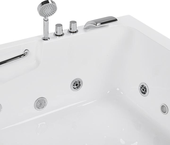 Immagine prodotto Beliani Vasca idromassaggio bianca ad angolo con LED 170 x 119 cm destra BAYAMO (318 l, 119 cm, 170 cm)
