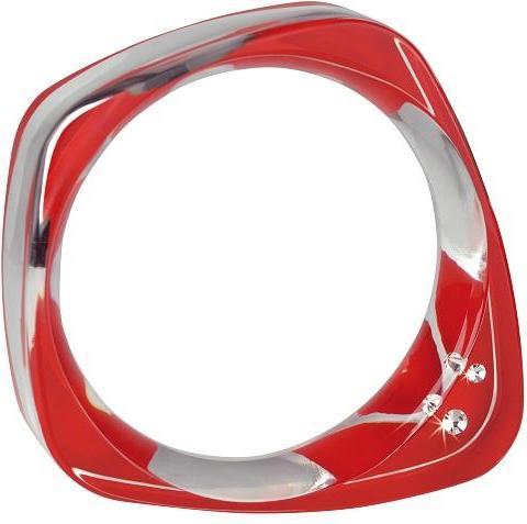 Cayoo Bangle Large - Armreifen, rot (Plexiglas mit Swarovski Elementen)